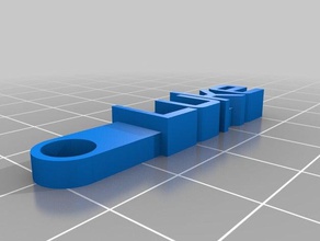 luke dark blue organization customized 3d print model - Mito3D