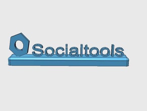 socialtools logo Zeichen logos 3d print model - Mito3D