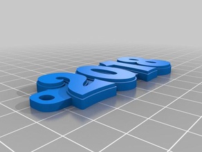 class 2018 keychains customized 3d print model - Mito3D