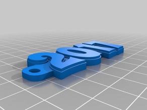class 2017 keychains customized 3d print model - Mito3D