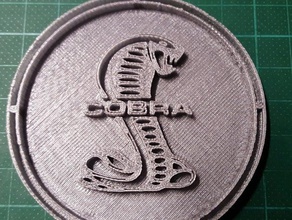 shelby cobra des signes logos 3d print model - Mito3D
