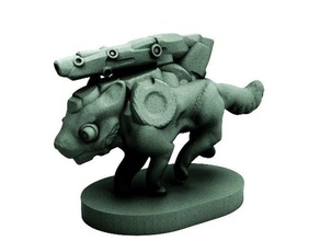 uberwulf 18mm scale toys games animal beast boardgame boardgames cyberpunk cyborg gaming mech miniature miniatures model monster multiverse pocket tactics robot rpg science fiction scifi strategy wargame wargames wargaming wayfarer wolf 3d print model - Mito3D