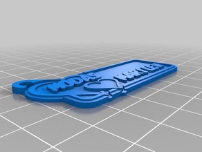 moda marilen Schlüsselanhänger angepasst 3d print model - Mito3D