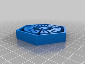 ingress-obsidian-Abzeichen - Spielzeug Spiele 3d print model - Mito3D