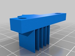 extruder fan spacer filament guide 3d printer parts 3d print model - Mito3D