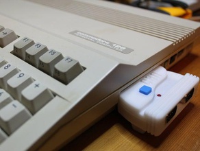 8 c8d joystick değiştirici durumda commodore-bit bilgisayarlar 3d print model - Mito3D
