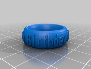 giada anello moda personalizzato 3d print model - Mito3D