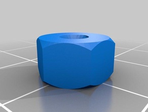 porca 2 partes personalizado 3d print model - Mito3D