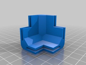 meu personalizados paramétrico mini modular sistema de enquadramento bloco canto ferroviário partes 3d print model - Mito3D