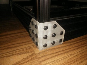 right angle aluminum extrusion bracket 3d printer parts tnut 3d print model - Mito3D