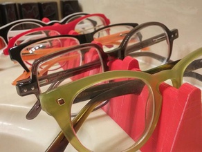 glasses rack organization caddy countertop eyeglasses organizer tabletop tinkercad 3d print model - Mito3D