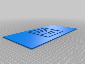 superiore della scatola 2d art personalizzato 3d print model - Mito3D