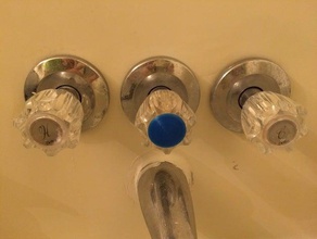 delta faucet knob cap button bathroom 3d print model - Mito3D
