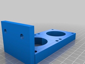 double nema-32 mounting plate 3d printing 3d print model - Mito3D