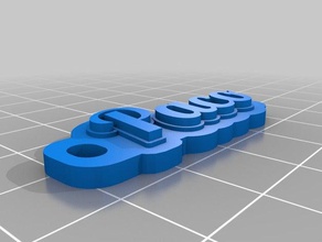 paco portachiavi i personalizzato 3d print model - Mito3D