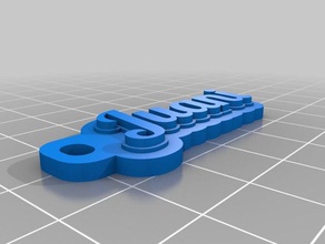 juani Schlüsselbund Schlüsselanhänger angepasst 3d print model - Mito3D