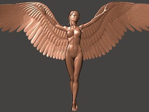 angel women art woman 3d print model - Mito3D