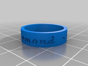 diamonds ring rings customized 3d print model - Mito3D