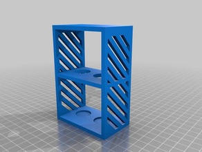 my customized vertical test tube holder tool holders boxes 3d print model - Mito3D