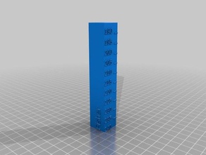 fisher temperatura torre 240-190 3 d impressão testes personalizado 3d print model - Mito3D
