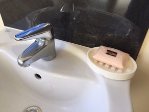 classic self-draining soap dish bathroom 3d print model - Mito3D