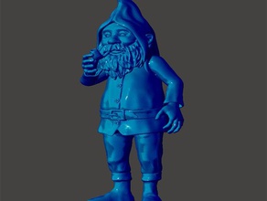 gnome smoken Modelle 3d print model - Mito3D