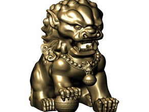 chinese-lion models 3d print model - Mito3D