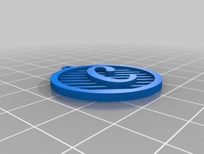 my customized keychain letter 1 earrings 3d print model - Mito3D