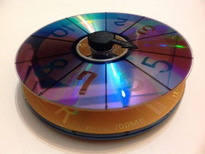 cd prize wheel toys games 3d print model - Mito3D