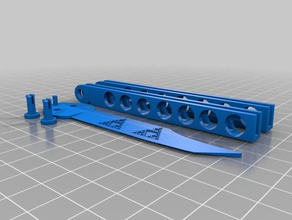 tri-force butterfly knife 3d stampa 3d print model - Mito3D
