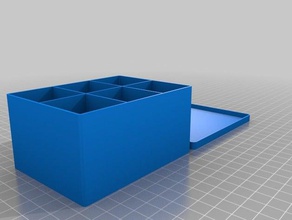 50x74x10 2x3 tool holders boxes customized 3d print model - Mito3D