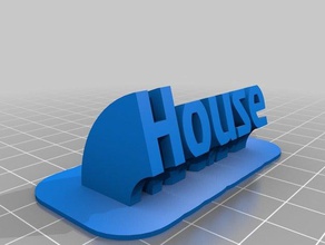 house2 bureau de personnalisé 3d print model - Mito3D