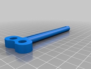 my customized tooth-pastepaint tube key 85mm slot household supplies 3d print model - Mito3D