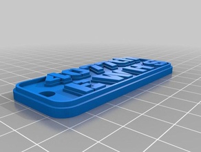 4077 double thick keychains customized 3d print model - Mito3D