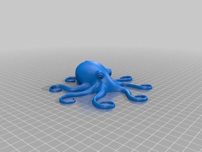 white ringed octopus 3d printing 3d print model - Mito3D
