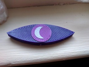 night vale magnet 2d art eye nightvale nonconspiricy secret police welcome 3d print model - Mito3D