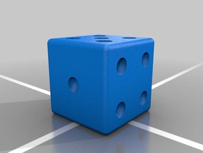 6 sided die dice 3d print model - Mito3D