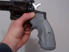 ruger security six grip sport outdoors gun handle 3d print model - Mito3D