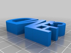 logo chmd des signes logos 3d print model - Mito3D