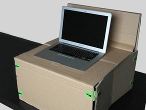 karton ayakta masası ofis 3d print model - Mito3D
