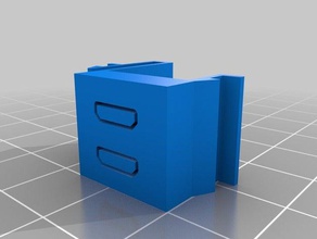2xfemale keystone usbmicro elektronik 3d print model - Mito3D