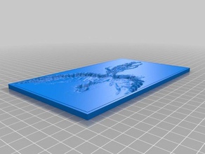 mi personalizados lithopane ave fenix 2d arte 3d print model - Mito3D