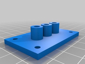4mm 3-Wege-numatic-Rohr-block 3d Drucker Zubehör 3d print model - Mito3D