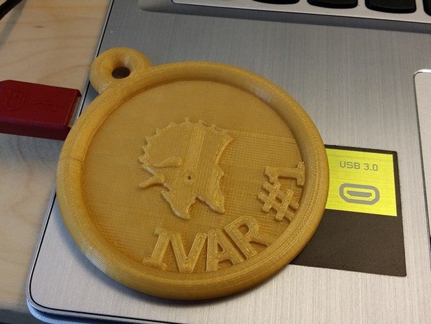 dino medalla de oro las monedas insignias dinosaurio 3D print model - Mito3D