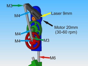 3d-laser-scanner9mm laser-12mm laser diy 3d print model - Mito3D