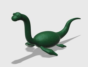 cute plesiosaurus animals dino dinosaur lizard 3d print model - Mito3D