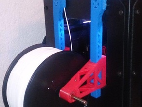 filamento carrello elevatore replicator 2 3 d la stampante accessori titolare bobina di parte aggiornamento xl spool 3d print model - Mito3D