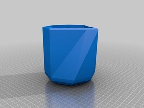pequeno lowpoly jarro contentores 3d print model - Mito3D