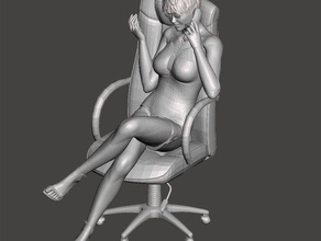 woman chair models women 3d print model - Mito3D