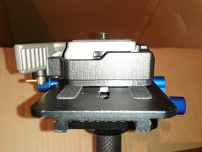 manfrotto 200pl espaciado de la placa cámara 3d print model - Mito3D